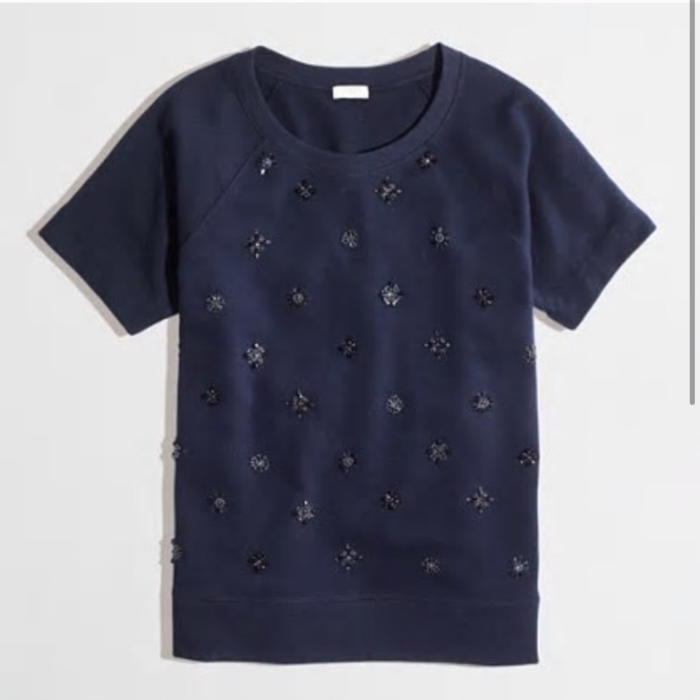 JCrew jeweled sweater top